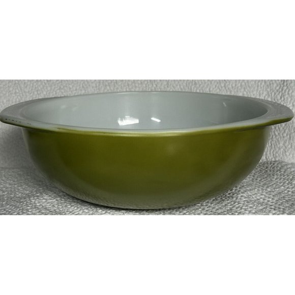 Vintage Pyrex Verde Avocado Green Cinderella Nesting Bowl 2 Quart VGUC